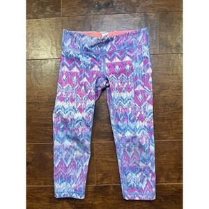 Ivivva By Lululemon Girls Colorful Cropped Legging Size 7